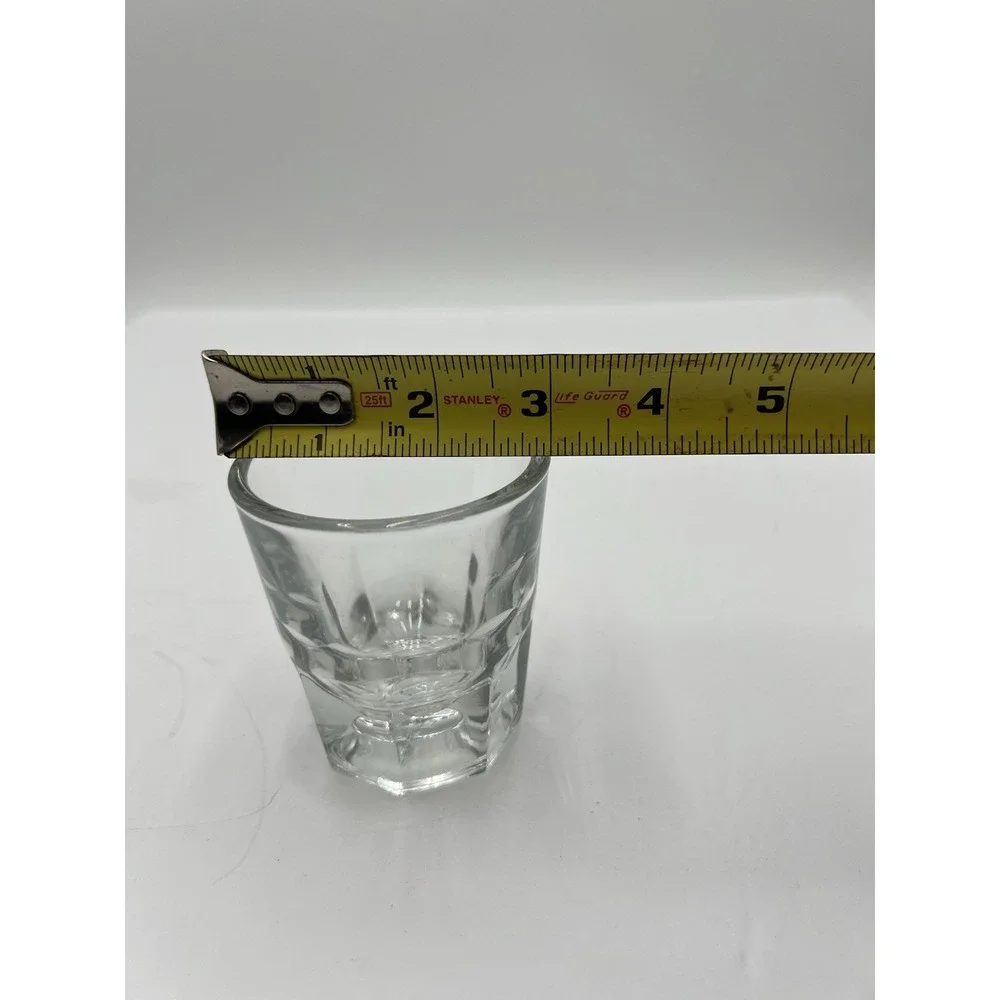 Vintage Libbey 4 Oz Low Ball Whiskey Rocks Glass Heavy Thick Base 1970s